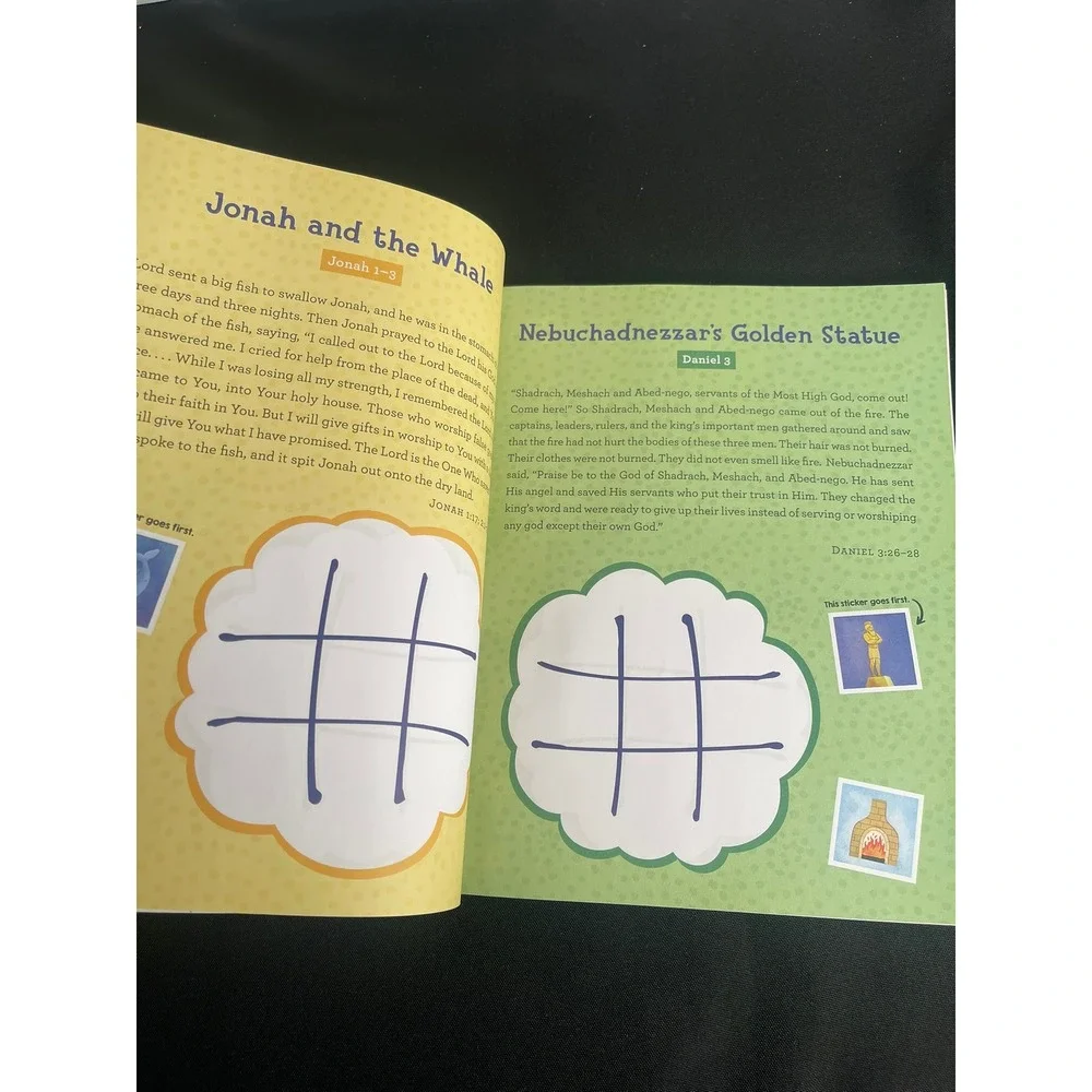 Barbour Kidz Bible Sticker Tic Tac Toe Classic Stories Fun Activity Book Ages 5+